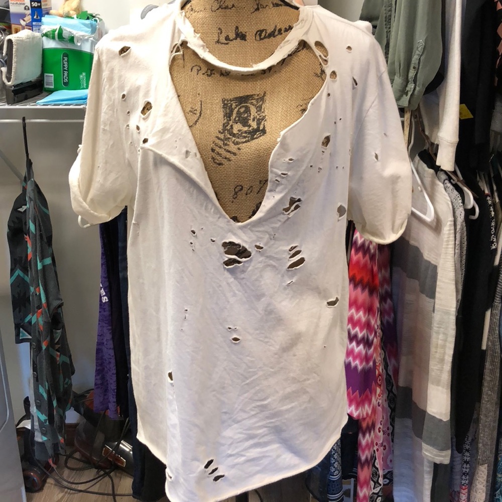 Emma & Sam Distressed Tee - Picture 3 of 5